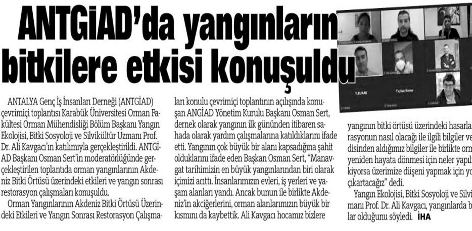 Orman Yangınlarının Bitki Örtüsü Üzerindeki Etkileri